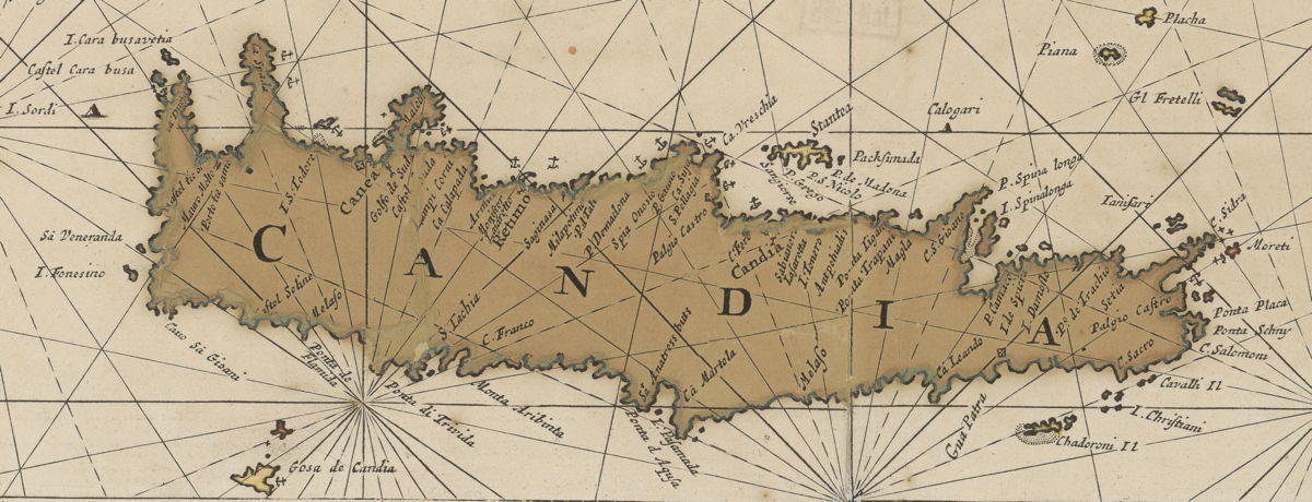 1698 Paskaerte van de archipel an de eylanden daer omtrent gelegen, als Candia : Van Keulen Ioannes.jpg